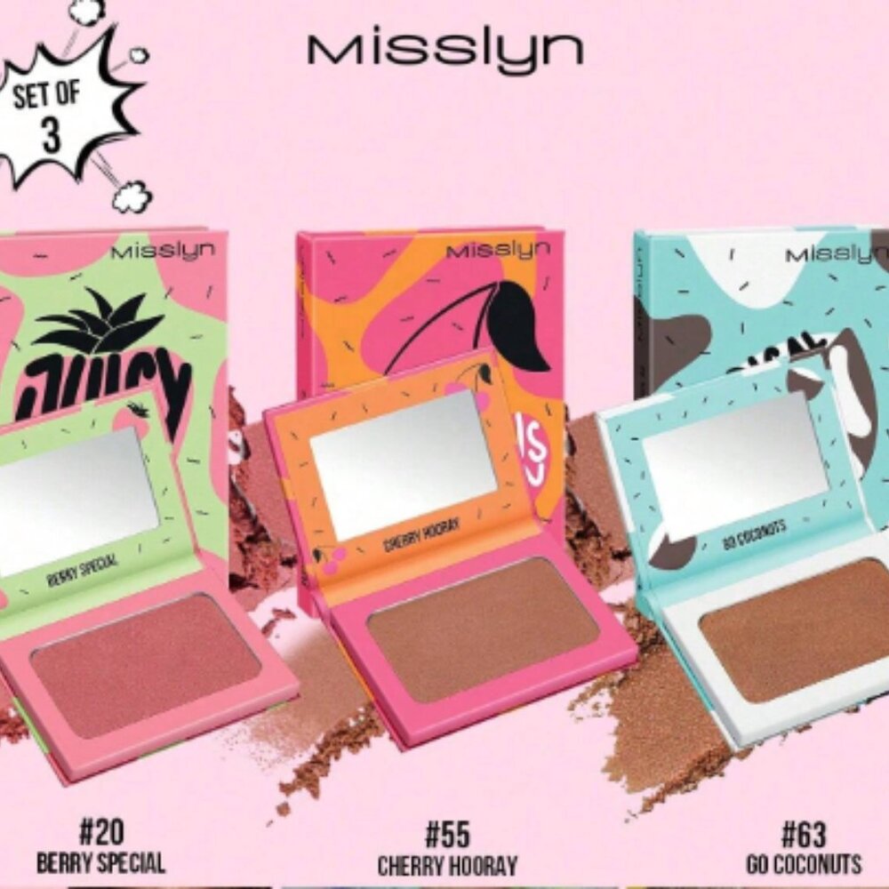 NWT Misslyn 3Pcs Blush and Contour Set